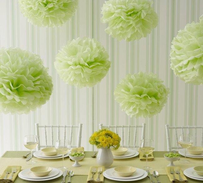 Tissue pompom 11 romantic and whimsical wedding decorations you can buy online for really cheap
