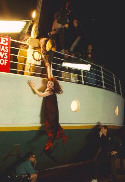 most amazing movie and TV behind-the-scenes of all time Jack saving Rose on the Titanic