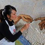 Famous Michelangelo’s painting recreated using half a billion cake sprinkles