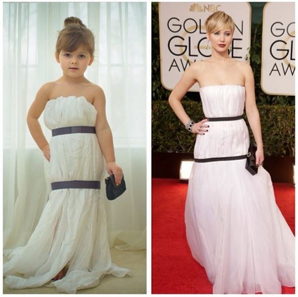 Mayhem's dress looks better than Jennifer Lawrence's!