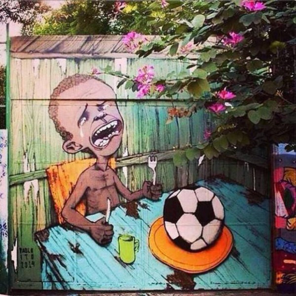 Anti-FIFA World Cup arts appearing across Brazil